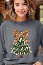 Load image into Gallery viewer, Faux Glitter Colorful Christmas Tree Sweatshirts