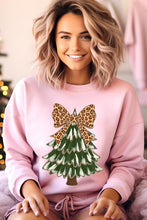 Load image into Gallery viewer, Faux Glitter Colorful Christmas Tree Sweatshirts