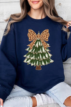 Load image into Gallery viewer, Faux Glitter Colorful Christmas Tree Sweatshirts