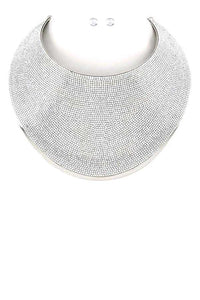 Crystal Collar Necklace Set