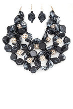 Load image into Gallery viewer, Resin Flower Statement Layer Necklace Set