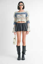 Load image into Gallery viewer, LOOSE KNITTED CROP SWEATER
