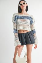 Load image into Gallery viewer, LOOSE KNITTED CROP SWEATER