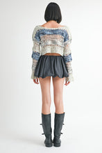 Load image into Gallery viewer, LOOSE KNITTED CROP SWEATER