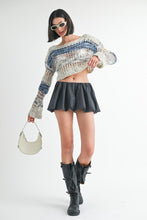 Load image into Gallery viewer, LOOSE KNITTED CROP SWEATER
