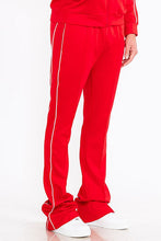 Load image into Gallery viewer, Mens Side Pipe Stacked Flare Pants