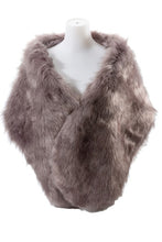 Load image into Gallery viewer, Faux Fur Winter Shawl Scarf