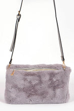 Load image into Gallery viewer, Hand Warmer Faux Fur Crossbody Bag