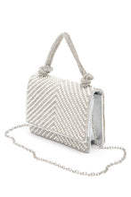 Load image into Gallery viewer, Pearl Studs Rhinestone Handle Clutch Bag