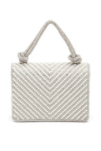 Load image into Gallery viewer, Pearl Studs Rhinestone Handle Clutch Bag