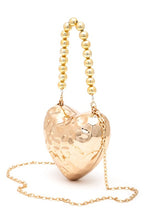 Load image into Gallery viewer, CCB Textured Heart Shape Molded Swing Clutch Bag