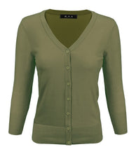 Load image into Gallery viewer, Crewneck Button Down Knit Plus Size  Cardigans