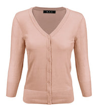 Load image into Gallery viewer, Crewneck Button Down Knit Plus Size  Cardigans