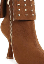 Load image into Gallery viewer, Piccini Stud Embellished Foldover Boots