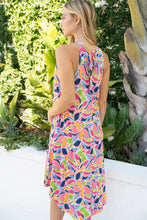 Load image into Gallery viewer, Printed Sleeveless Dress with Pockets