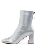 Load image into Gallery viewer, Simba Square Toe Metallic Ankle Boots