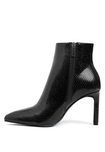 Load image into Gallery viewer, Tatria Textured Stiletto Heel Ankle Boots