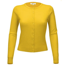 Load image into Gallery viewer, Long Sleeve Spandex Sweater Cardigan