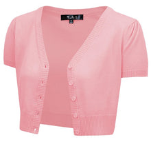 Load image into Gallery viewer, Cropped Bolero Button Down plus Cardigan Sweater