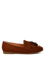 Load image into Gallery viewer, Folklore Micro Suede Tassel Loafers