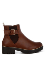 Load image into Gallery viewer, Antorin Chunky Buckle Detail Ankle Boots