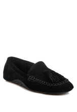 Load image into Gallery viewer, Kipstar Suede Round Toe Tassel Loafers