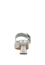 Load image into Gallery viewer, Bismi Large Buckle Kitten Heel Mules