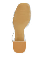 Load image into Gallery viewer, Babylon Low Block Heel Rhinestone Sandals