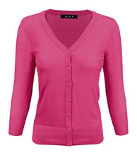 Load image into Gallery viewer, Crewneck Button Down Knit Plus Size  Cardigans