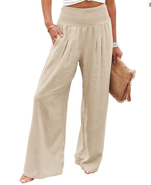 Cotton Linen Loose Trousers
