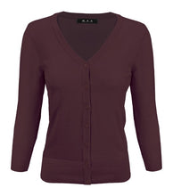 Load image into Gallery viewer, Crewneck Button Down Knit Plus Size  Cardigans