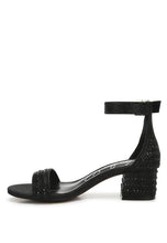 Load image into Gallery viewer, Twerky Rhinestones Embellished Block Sandals