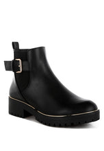 Load image into Gallery viewer, Antorin Chunky Buckle Detail Ankle Boots