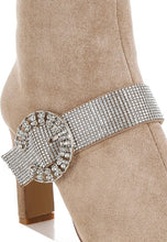 Load image into Gallery viewer, Asagao Diamante &amp; Rhinestones Strap Boots