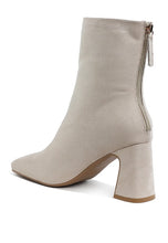 Load image into Gallery viewer, Dimri Square Toe Microfiber Ankle Boots