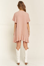 Load image into Gallery viewer, PLUS TIERED RUFFLE MINI DRESS