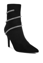 Load image into Gallery viewer, Roda Rhinestone Wrap-Around Stiletto Boots