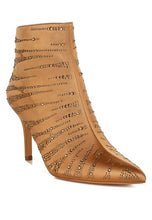 Load image into Gallery viewer, Toget Satin Rhinestone Ankle Party Boots