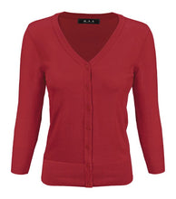 Load image into Gallery viewer, Crewneck Button Down Knit Plus Size  Cardigans