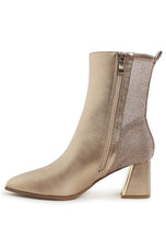 Load image into Gallery viewer, Mimosa Mesh Detail Pointy Ankle Boots