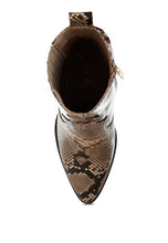 Load image into Gallery viewer, Cornus Snake Print Ankle Boots
