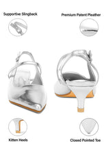 Load image into Gallery viewer, Abloom Kitten Heel Slingback Sandals