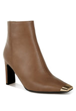 Load image into Gallery viewer, Orca Metallic Cap Toe Faux Leather Boots