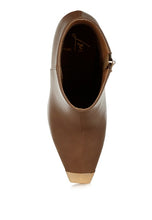 Load image into Gallery viewer, Orca Metallic Cap Toe Faux Leather Boots
