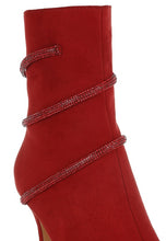 Load image into Gallery viewer, Roda Rhinestone Wrap-Around Stiletto Boots