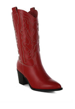 Load image into Gallery viewer, Pakito Patchwork Detail Cowboy Boots