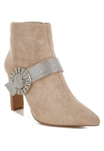 Load image into Gallery viewer, Asagao Diamante &amp; Rhinestones Strap Boots