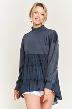 Load image into Gallery viewer, MOCK NECK TUNIC KNIT TOP