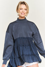 Load image into Gallery viewer, MOCK NECK TUNIC KNIT TOP