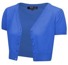 Load image into Gallery viewer, Cropped Bolero Button Down plus Cardigan Sweater